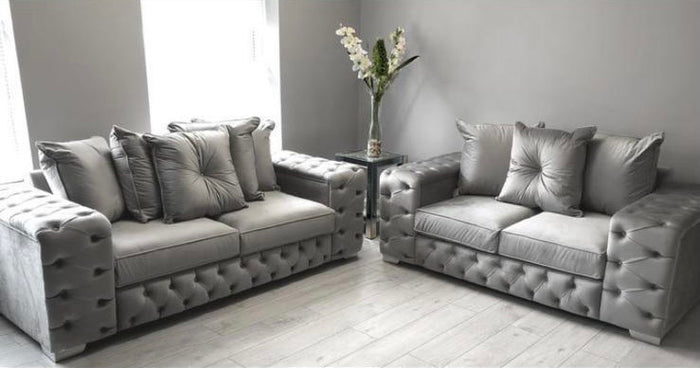 Vienna Charcoal 3 + 2 Sofa