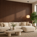 Smoked Oak Acoustic Wall Panels 240 X 32cm (Set Of 2)