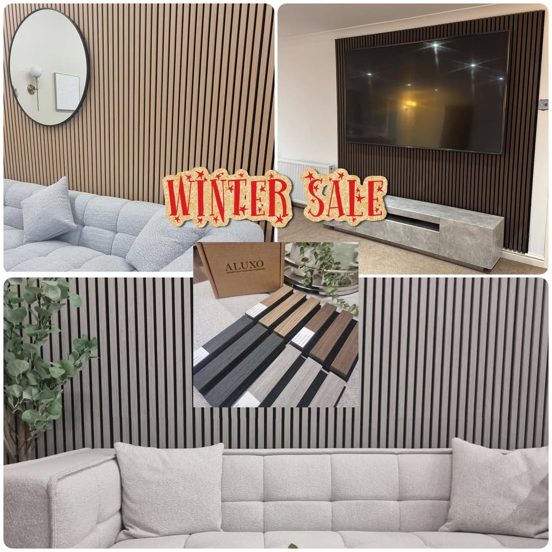 **PROMO** - Real Wood Acoustic Slatted Wall Panels