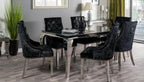 Lewis Glass Top Dining Table White