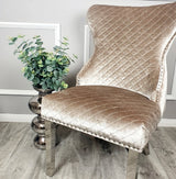 Vienna Cream Marble Top Dining Set With Lewis Lion Knocker Chairs