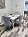 120cm Vienna Table With 4 Chelsea Ring Knocker Chairs