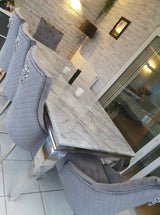 Venice Lion Knocker Grey Chair