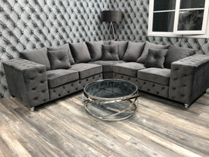 Vienna Charcoal Corner Sofa