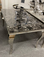 120cm Vienna Table With 4 Chelsea Ring Knocker Chairs
