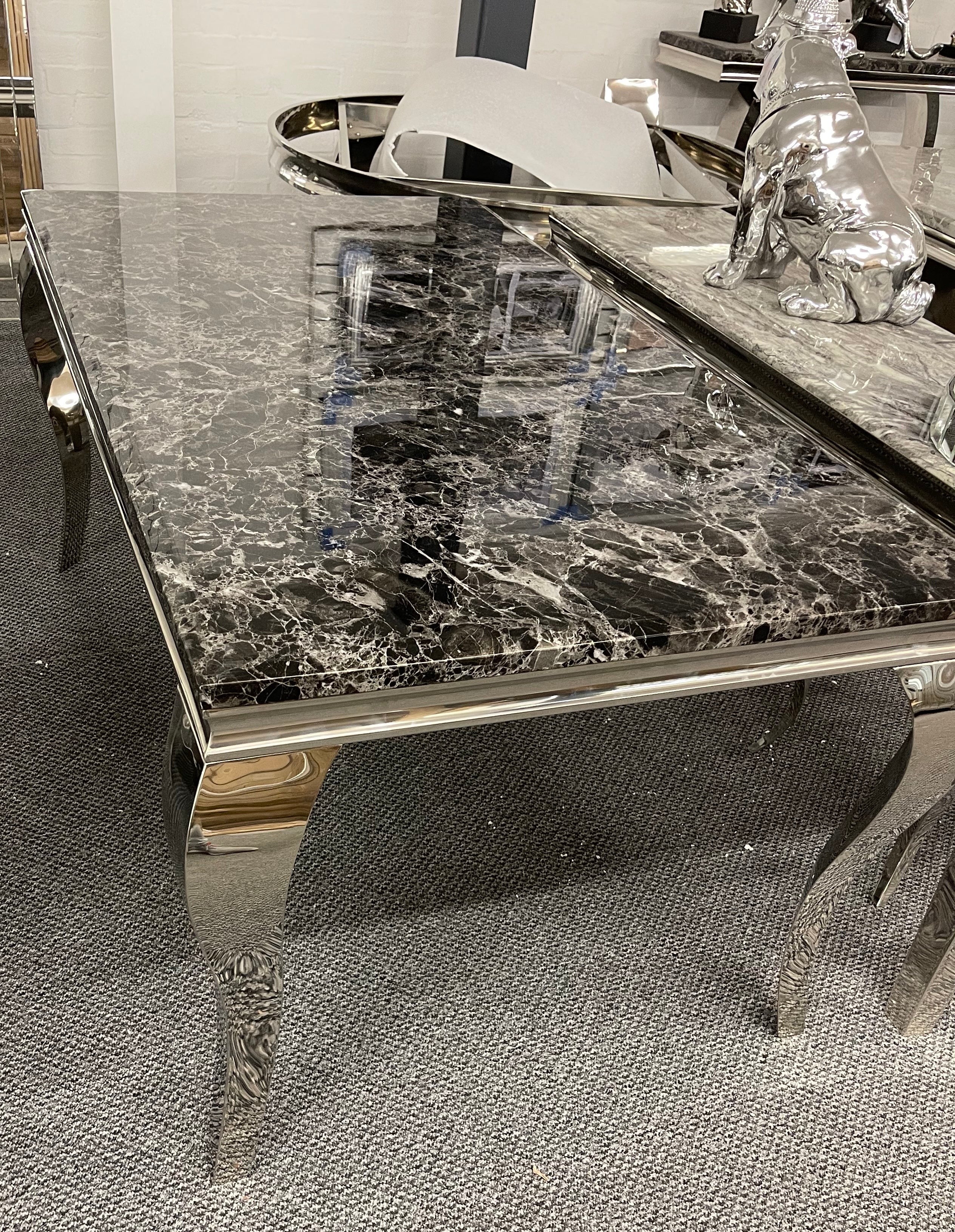 120cm Vienna Table With 4 Chelsea Ring Knocker Chairs