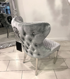 Lewis Lion Knocker Mink Chair